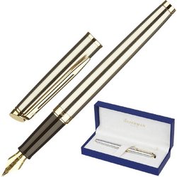 Ручка перьевая Waterman Hemisphere GT цвет чернил синий цвет корпуса серебристый (артикул производителя S0920310)